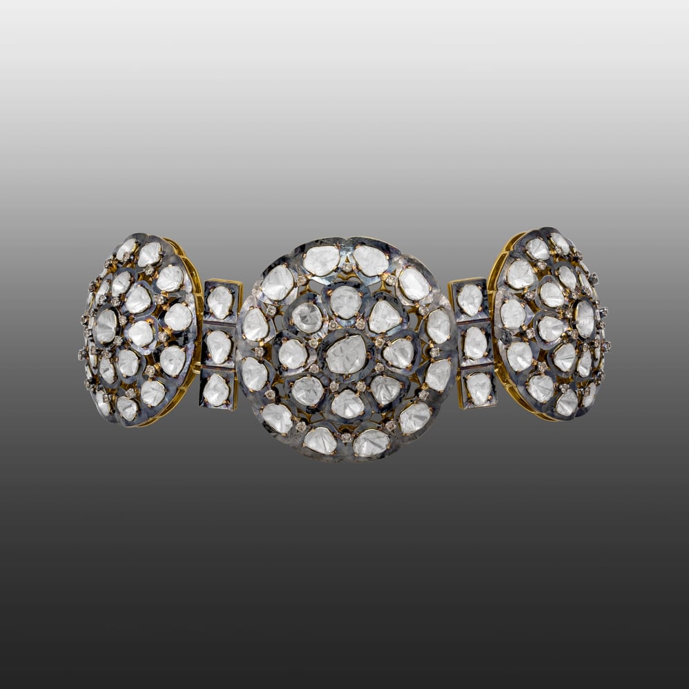 Radial Tri-Circular Polki Choker